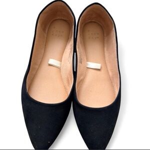 a new day Black Pointed Ballet Flats